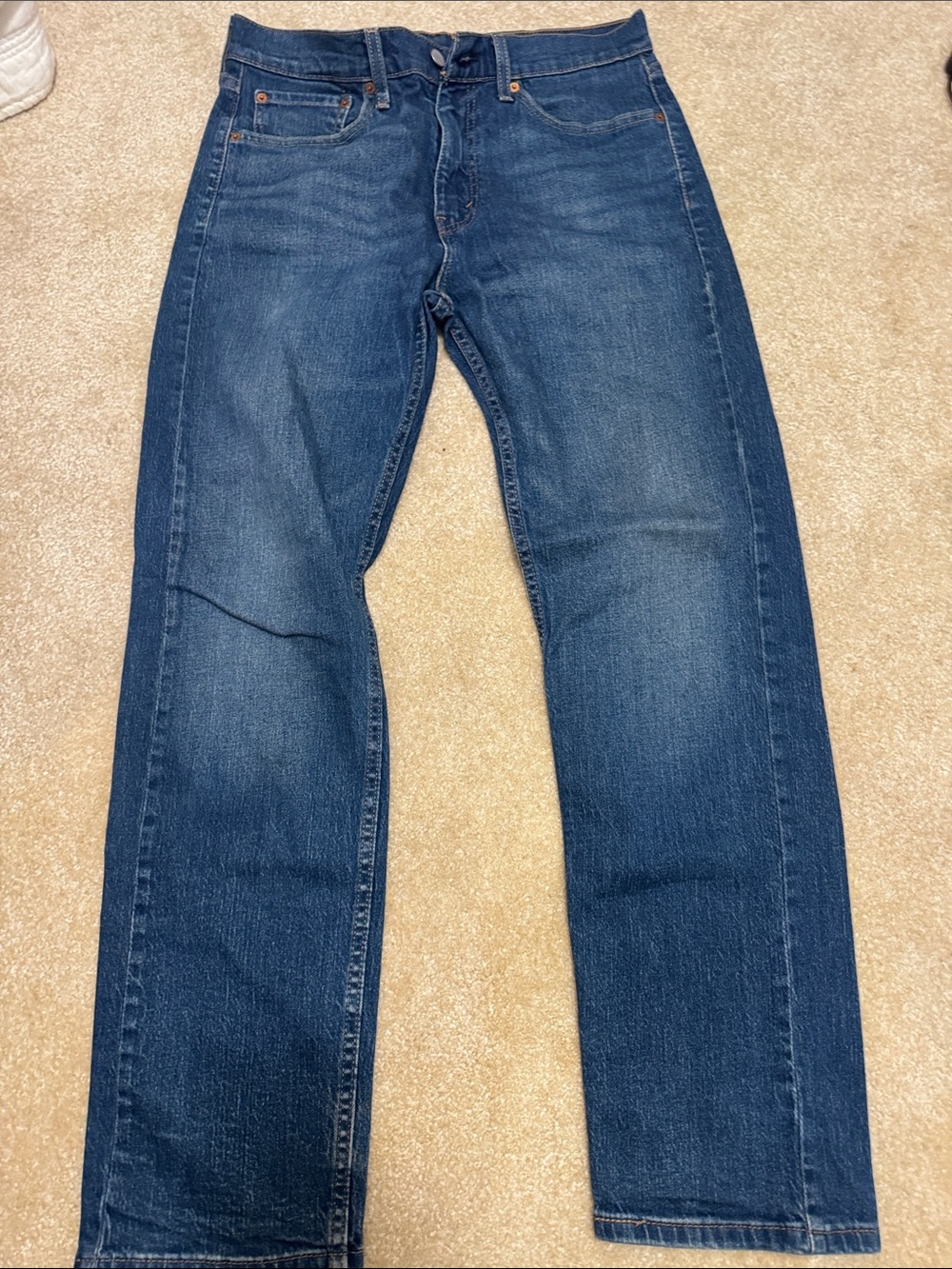 Levi's 505 Straight Leg Jeans in Dark Blue Denim 32x30